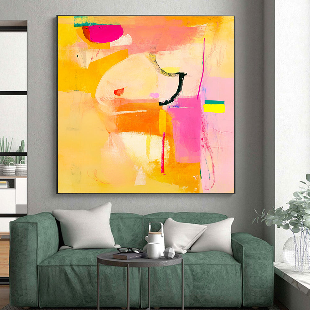 Bright Colorful Abstract Painting with Lively Energy WINK297