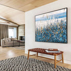 Coastal Meadow Abstract Painting for Beachfront Homes YHT203