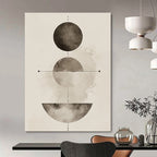 Abstract Circles Mysterious Abstract Painting for Thought - Provoking Spaces GAB1507