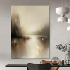 Reedy Lake Abstract - Naturalistic Landscape Abstract Art GAB0517