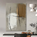 Gray and Black Abstract Painting for Industrial - Styled Lofts GAB1052