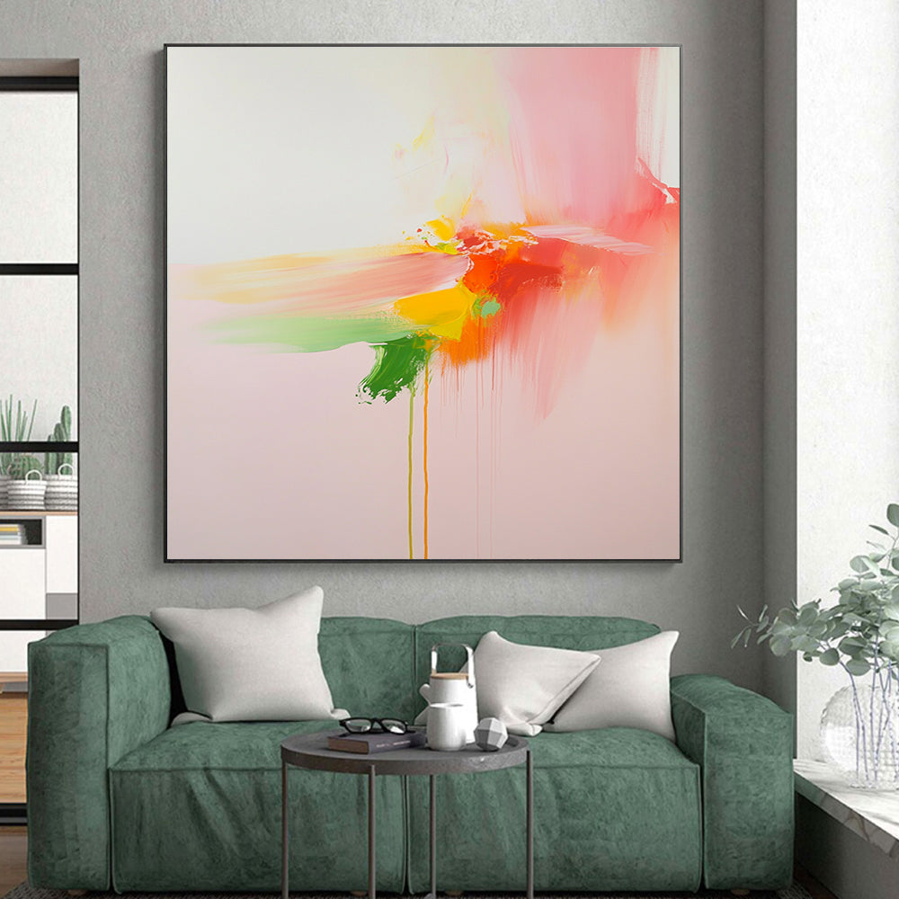 Soft Color Abstract Painting with Delicate Beauty WINK146