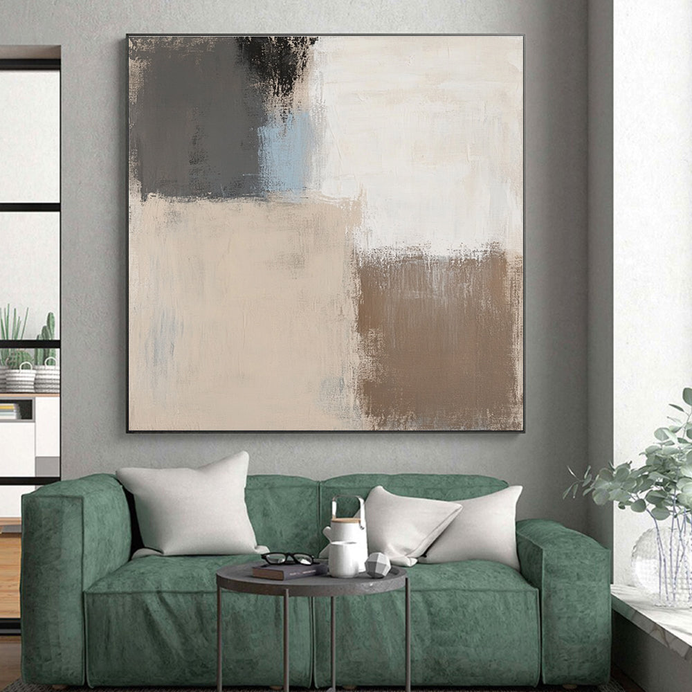 Neutral Toned Abstract Painting with Subtle Depth WINK702