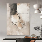 Cracked Texture Abstract Painting for Industrial - Chic Interiors GAB0697