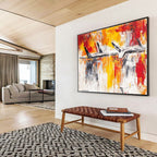 Abstract Aircraft Painting with Dynamic, Industrial Energy ABS497