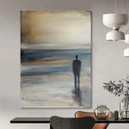 Solitary Figure Abstract Painting for Thoughtful - Styled Studies GAB1065