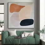 Pastel - Shaped Abstract Painting with Soft Forms WINK851