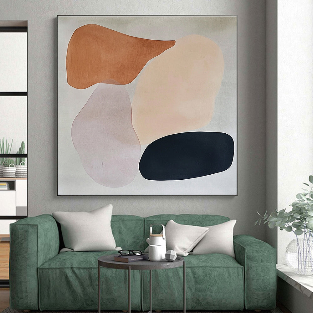 Pastel - Shaped Abstract Painting with Soft Forms WINK851