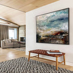 Textured Sea Abstract Painting for Art - Lovers’ Spaces YHT015