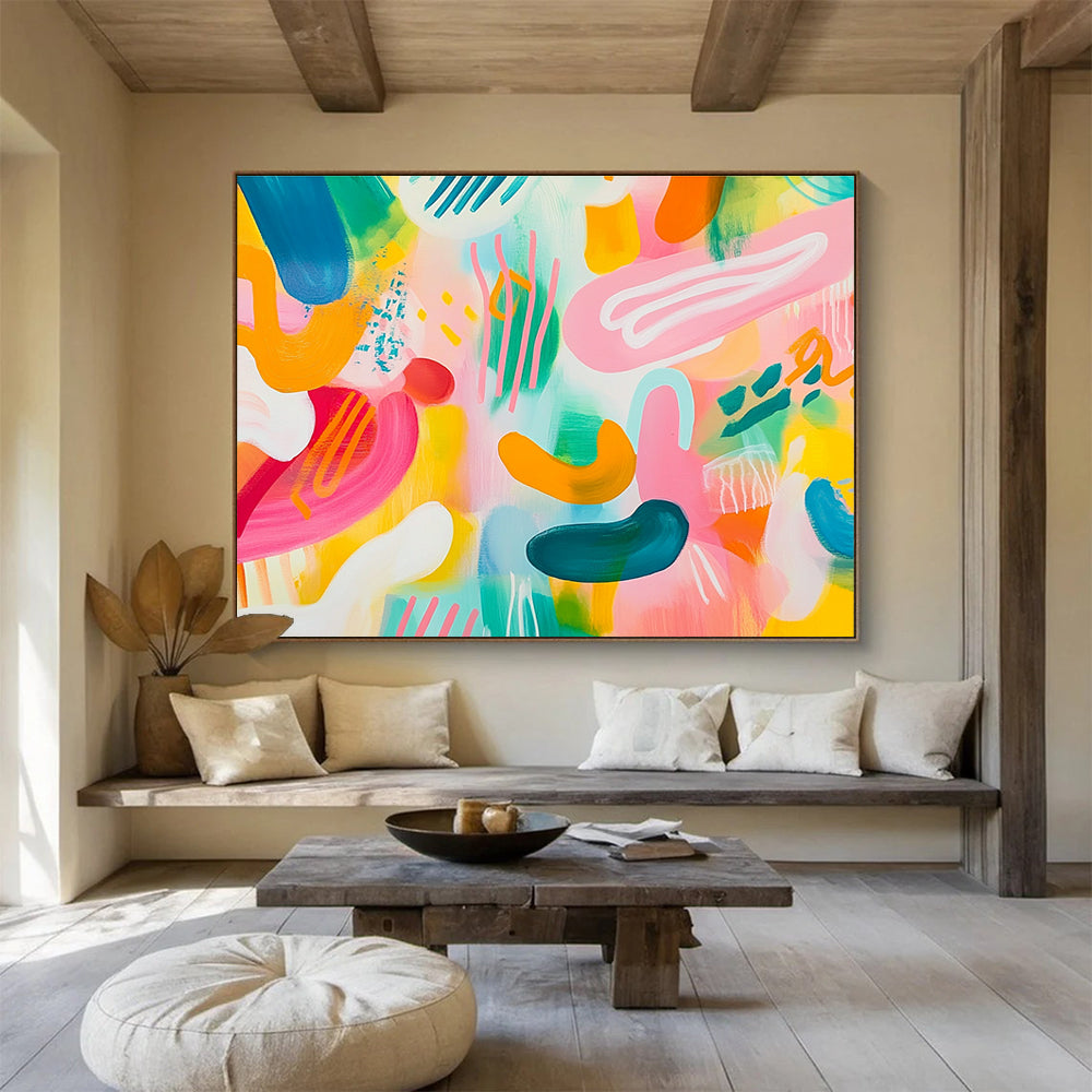Colorful Playful Abstract  Joyful Creative Energy ABS074