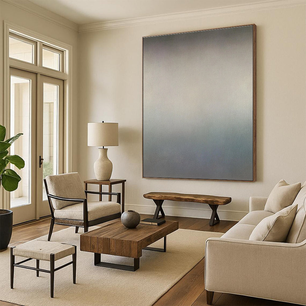 Subtle Gradient Abstract Painting with Quiet Sophistication WINK283
