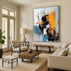 Dynamic Figure Abstract Painting with Expressive Energy WINK798