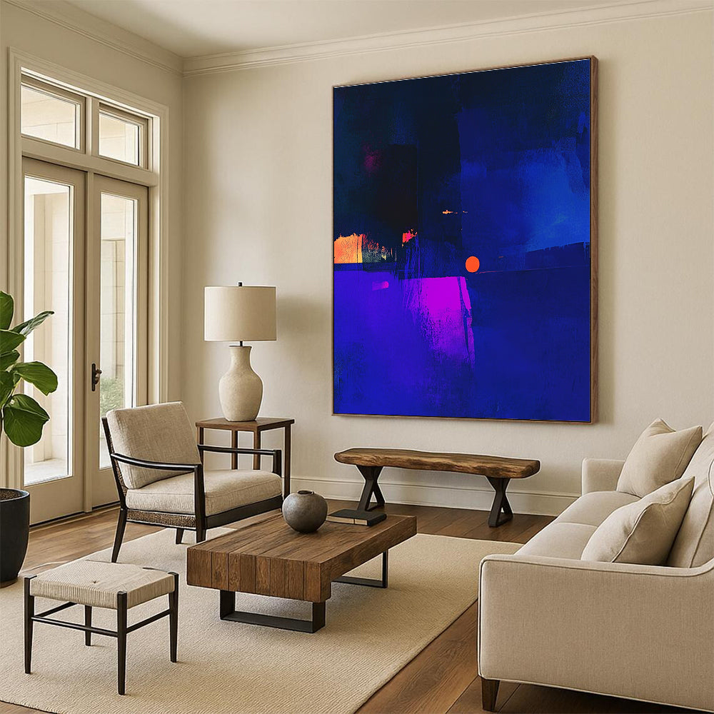 Neon Abstract Composition Painting for Trendy Nightclubs GAB1029