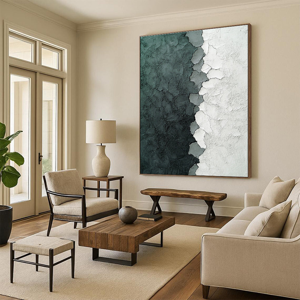 Cracked Texture Abstract Painting for Industrial - Chic Restaurants GAB1249