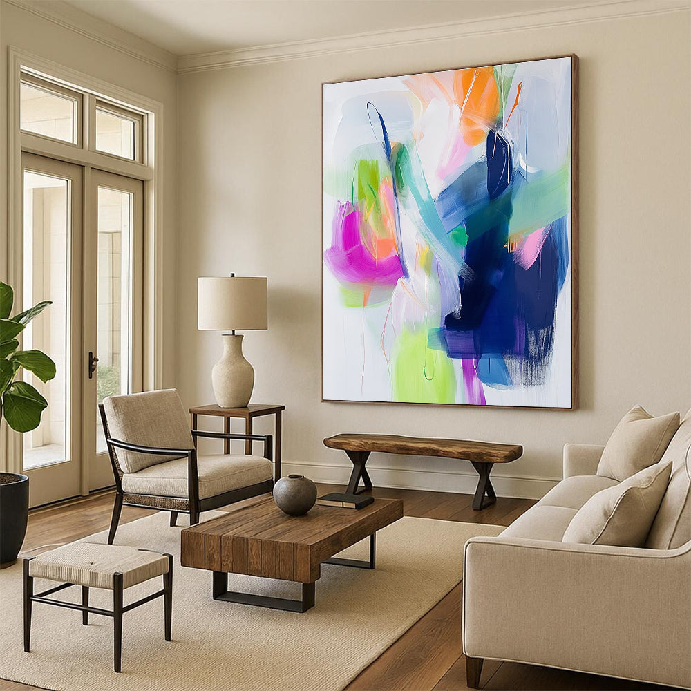 Pastel - Hued Abstract Flow Painting with Soft Movement WINK628
