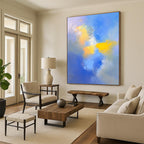 Soft Color Blend Abstract Painting with Calming Hues WINK598