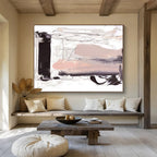 Elegant Tone Abstract Painting for Sophisticated Lounges YHT143