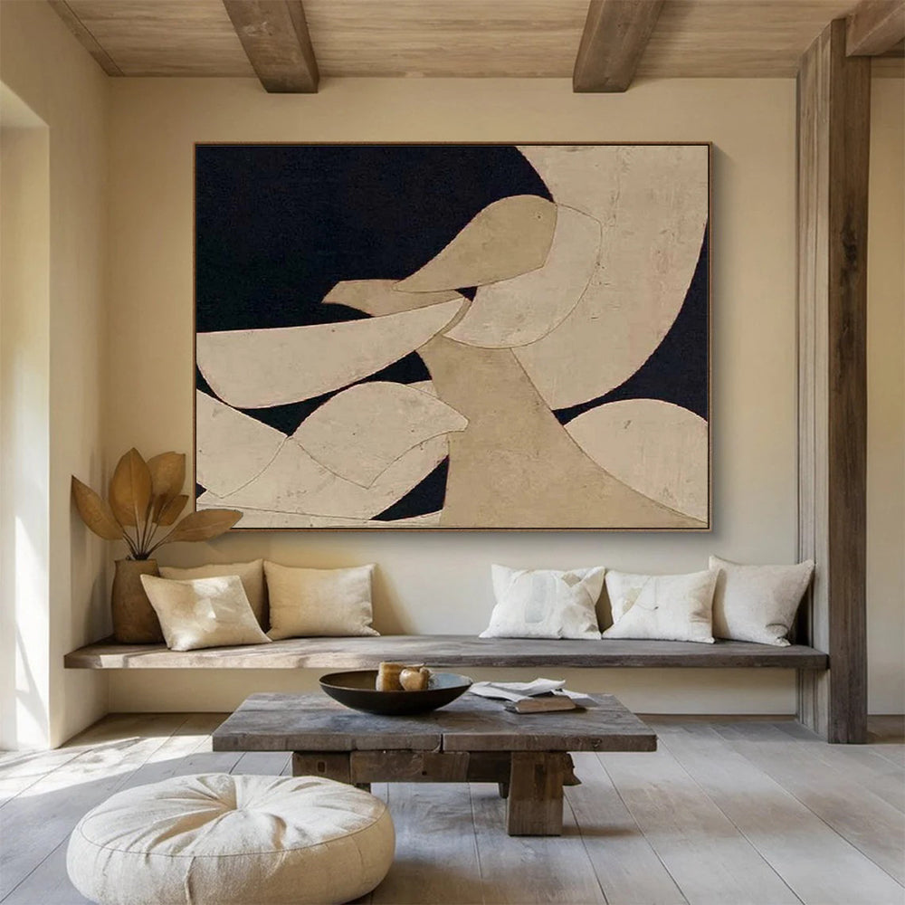 Minimalist Abstract Shapes Painting for Contemporary Office Lobbies YHT249
