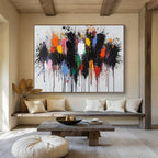 Color Splash Abstract Painting for Creative Studios YHT193