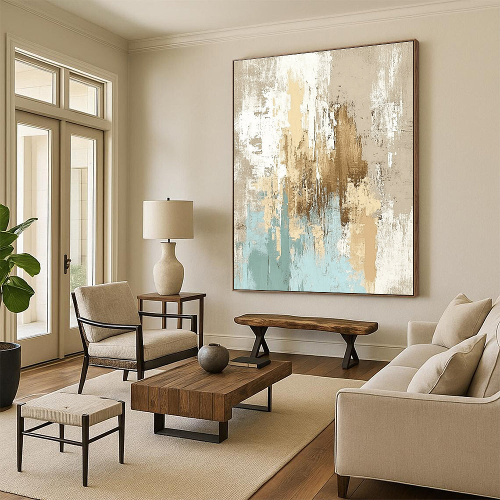 Soft Tones Abstract Painting with Gentle Tranquility WINK335