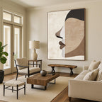 Abstract Face Segments Abstract Painting for Art - Centric Salons GAB1385