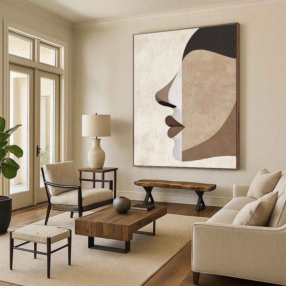 Abstract Face Segments Abstract Painting for Art - Centric Salons GAB1385