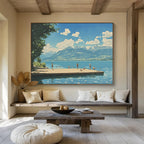 Lakeside Summer Scene  Serene Leisure ABS063