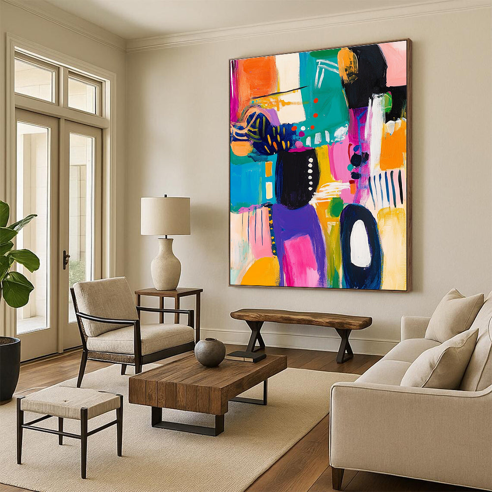 Bright Color Block Abstraction - Playful Modern Art GAB0381