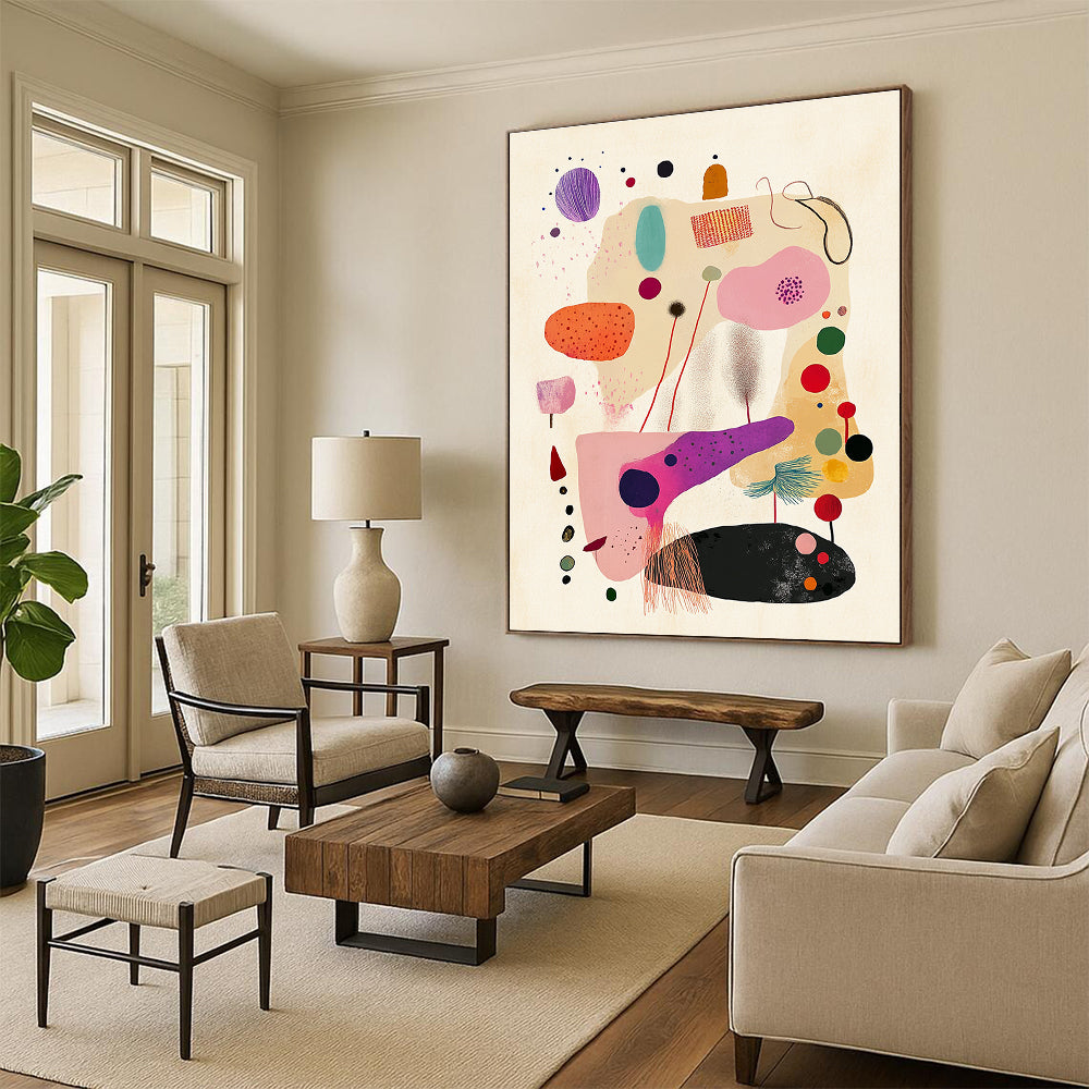 Playful Shape Abstraction - Minimalist Whimsical Art GAB0397