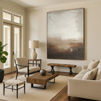 Subtle Tonal Gradient Abstract Painting with Calm Nuance WINK250