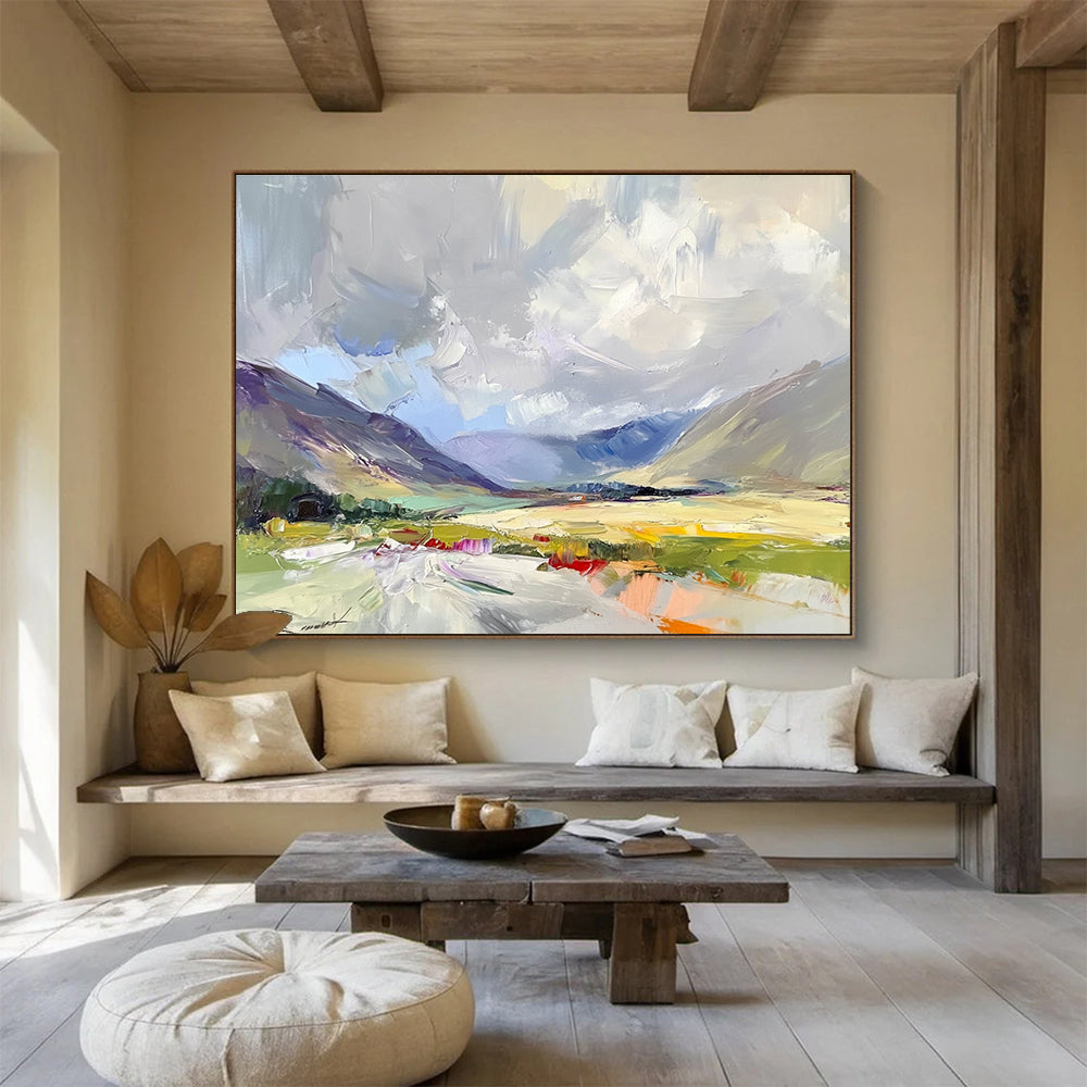 Abstract Mountain Landscape  Expressive Terrain ABS064
