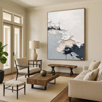 Textured Neutral Abstract Painting for Sophisticated Offices GAB0771