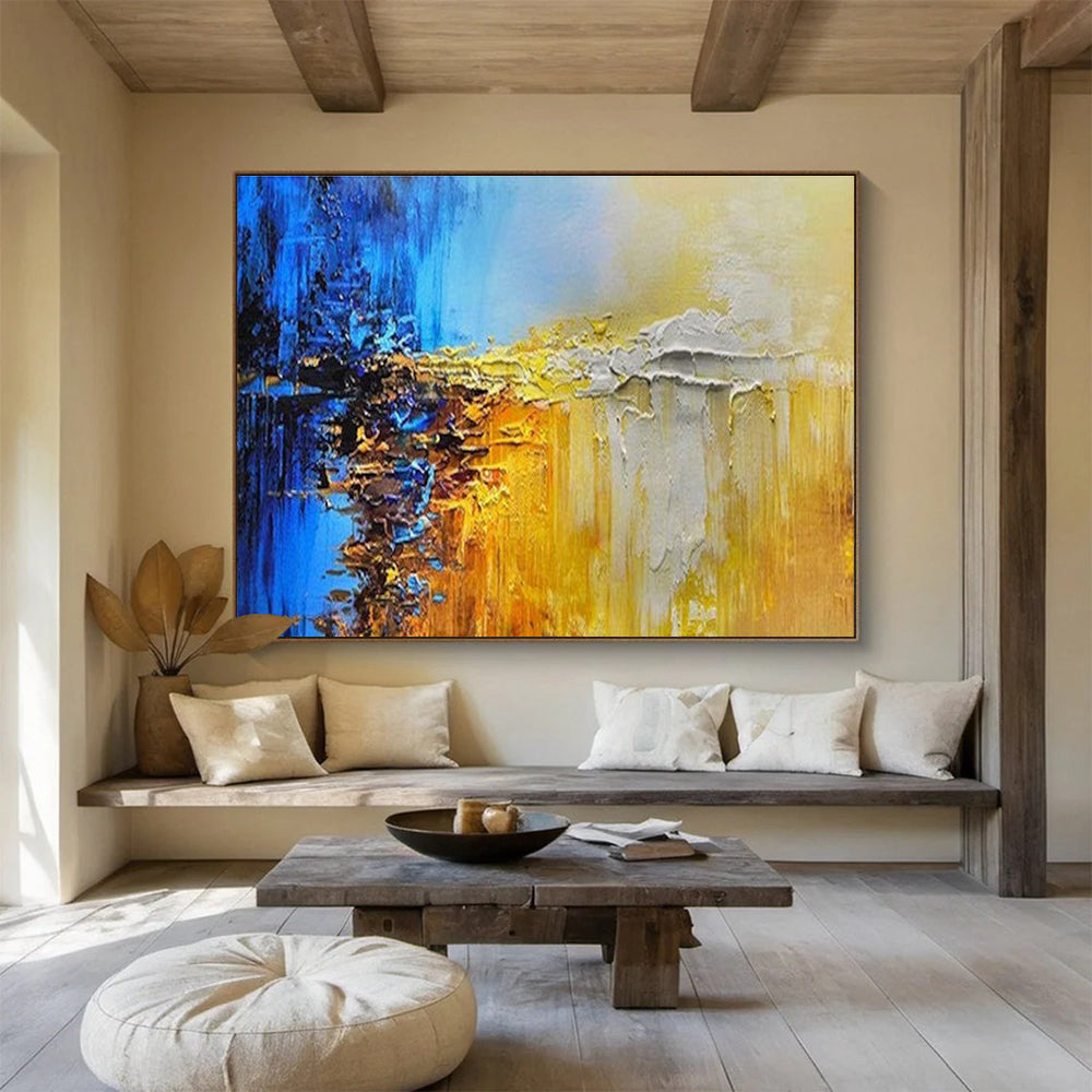 Color Fusion Abstract Painting for Artistic Studios YHT179