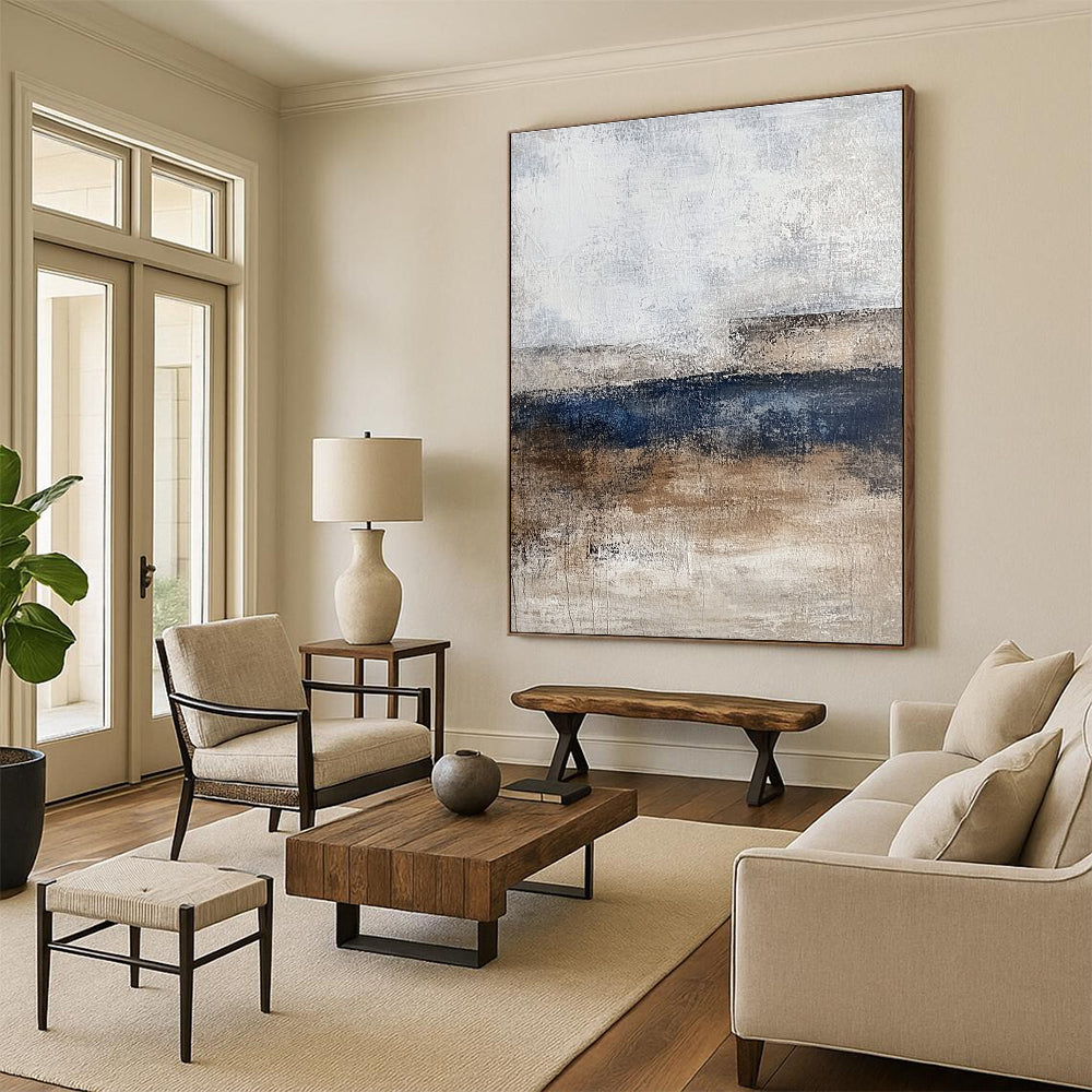 Neutral Tones Abstract Painting with Subtle Sophistication WINK340