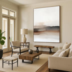 Minimalist Mountainscape Abstract Painting with Subtle Depth WINK193