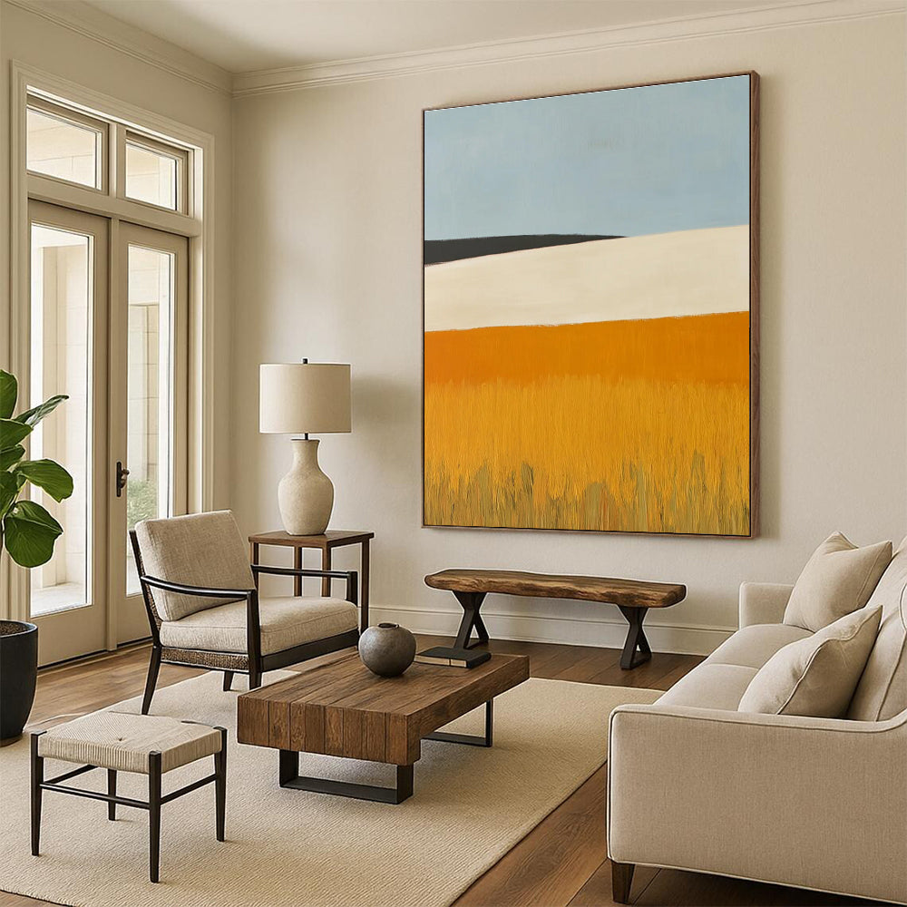 Minimalist Landscape Abstract Painting for Modern Home Offices HENG434