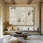 Gray Textured Background Abstract Painting with Industrial Charm ABS612