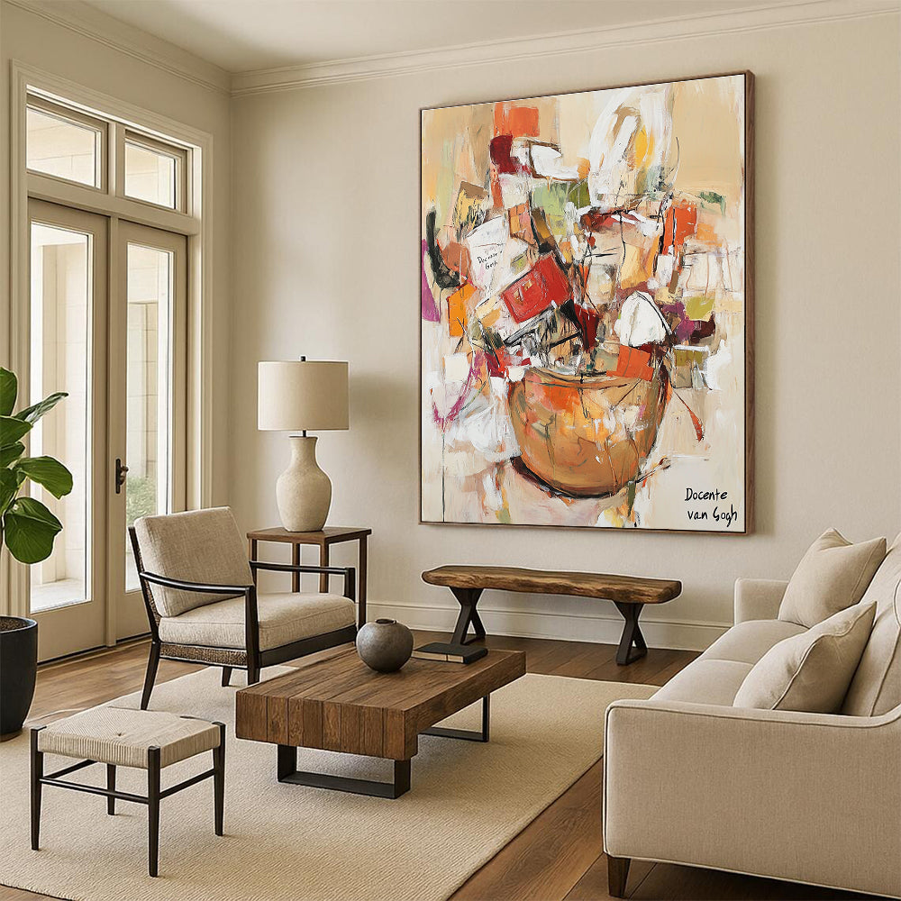 Abstract Still Life Painting for Eclectic Dining Areas GAB1112