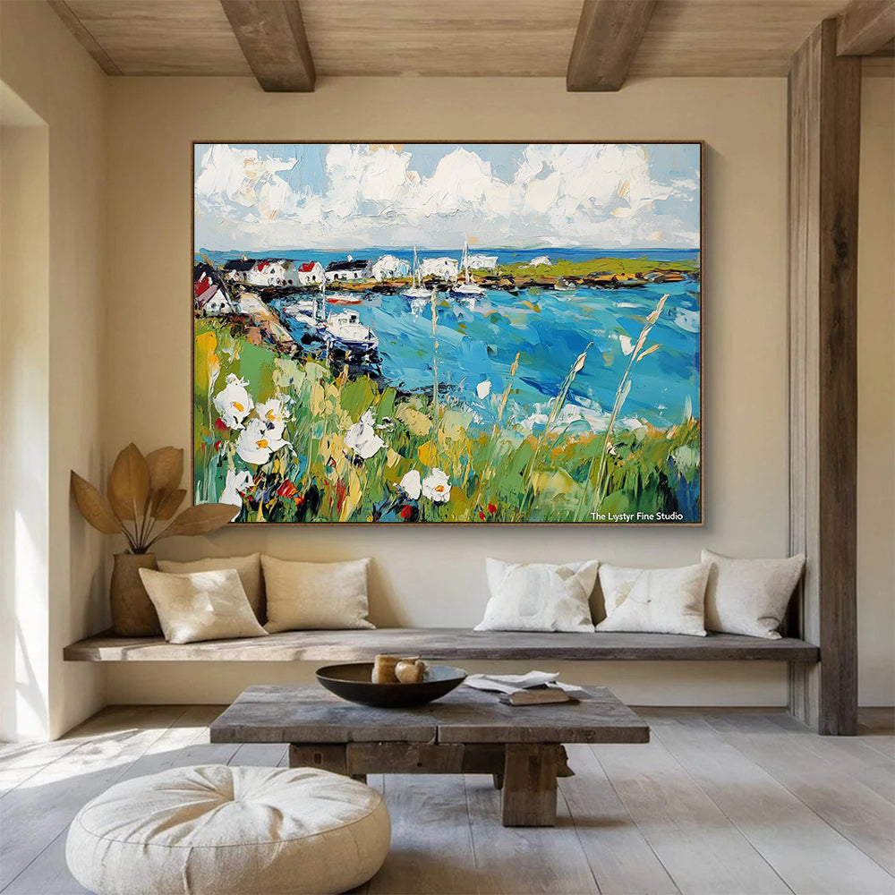 Vibrant Coastal Village  Lively Seaside ABS118