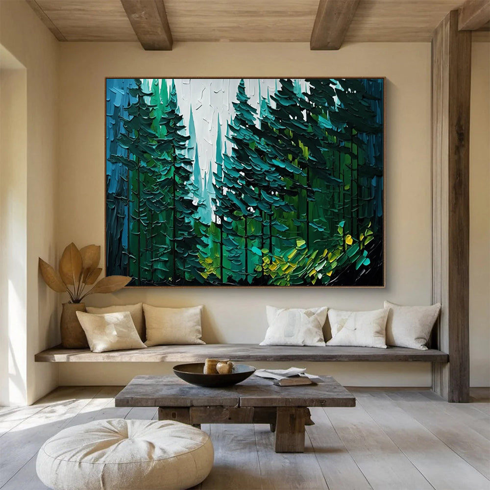 Feather Sophistication Abstract Painting for Sophisticated Bedroom Sanctuaries YHT308