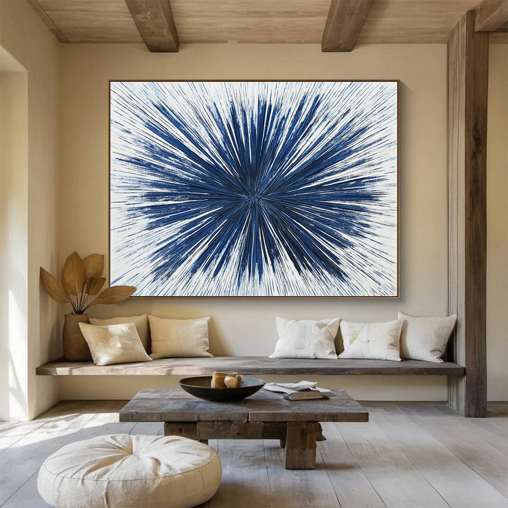 Blue Radial Lines - Dynamic Simplicity ABS022