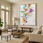 Colorful Fragment Abstract Painting with Whimsical Creativity WINK484