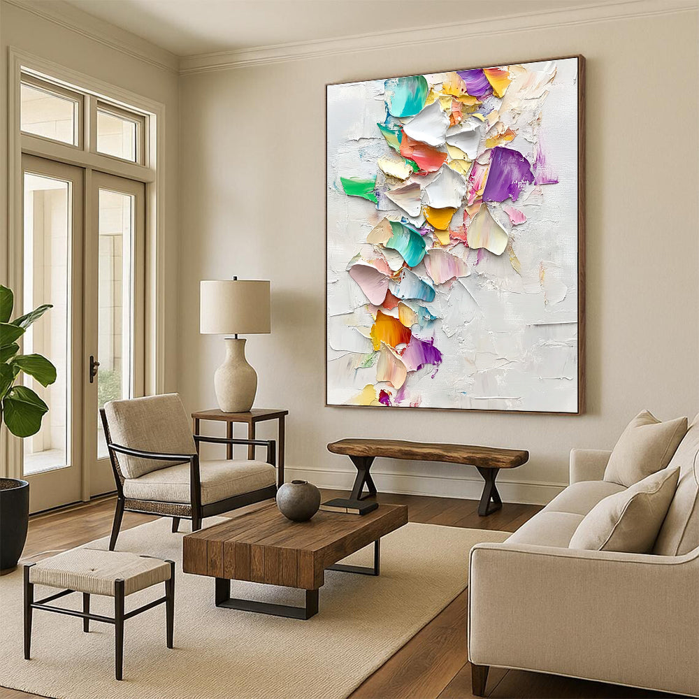 Colorful Fragment Abstract Painting with Whimsical Creativity WINK484