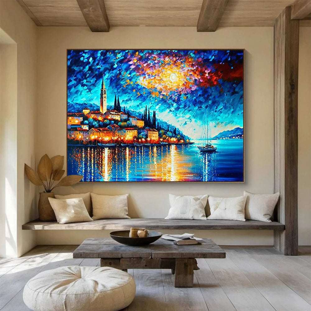 Colorful Tree Radiance Abstract Painting for Vibrant Living Spaces YHT300