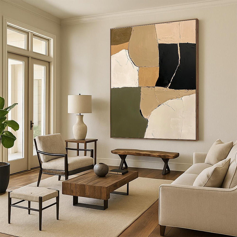 Minimalist Geometric Abstract Painting for Art - Inspired Retail Stores GAB1159