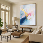 Pastel - Gold Abstract Painting with Delicate Luxury WINK437