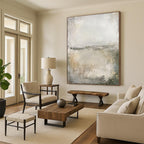 Misty Landscape Abstract - Ethereal Minimalist Abstract Painting GAB0655