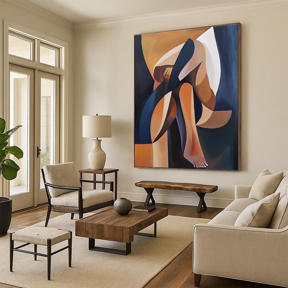 Abstract Figure Geometric Abstract Painting for Art - Centric Spaces GAB1418