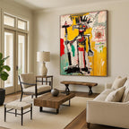 Abstract Tribal Figure Painting for Eclectic Art Galleries HENG103
