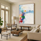 Colorful Splashed Abstract Painting with Lively Energy WINK701
